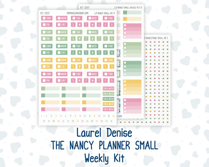 Kit 0267 - Laurel Denise The Nancy Planner Small - Weekly Kit - May - Flowers For Mama