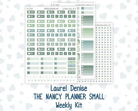Kit 0264 - Laurel Denise The Nancy Planner Small - Weekly Kit - May - Spring Walk