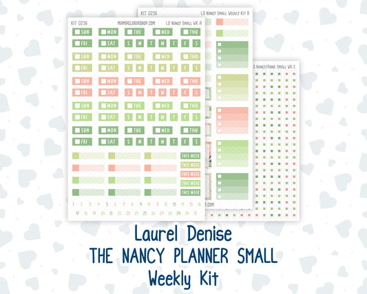 Kit 0256 - Laurel Denise The Nancy Planner Small - Weekly Kit - March - Froggy Luck