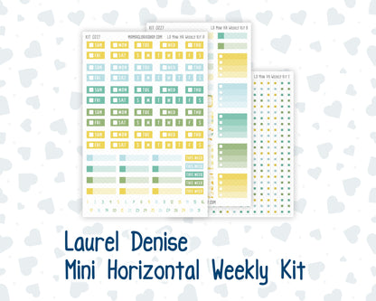 Kit 0227 - Laurel Denise Mini - Horizontal - Weekly Kit - July - Lemon Grove