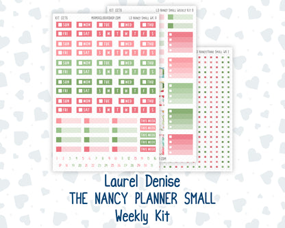 Kit 0276 - Laurel Denise The Nancy Planner Small - Weekly Kit - July - Melon Crush