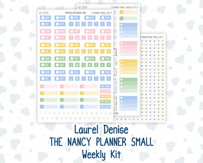Kit 0279 - Laurel Denise The Nancy Planner Small - Weekly Kit - August - Not Ready For School
