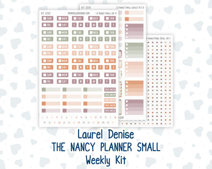 Kit 0293 - Laurel Denise The Nancy Planner Small - Weekly Kit - September - Fleur de Provence