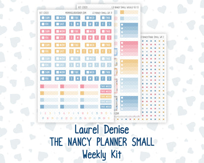 Kit 0305 - Laurel Denise The Nancy Planner Small - Weekly Kit - December - Sugarplum Parade