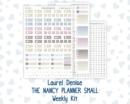 Kit 0250 - Laurel Denise The Nancy Planner Small - Weekly Kit - Quiet January