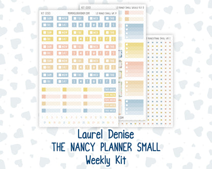 Kit 0265 - Laurel Denise The Nancy Planner Small - Weekly Kit - May - Honeybee Sky