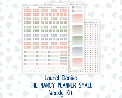 Kit 0266 - Laurel Denise The Nancy Planner Small - Weekly Kit - May - Froggy Lake Picnic