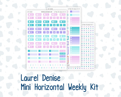Kit 0230 - Laurel Denise Mini - Horizontal - Weekly Kit - August - School Daze