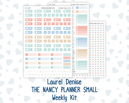 Kit 0251 - Laurel Denise The Nancy Planner Small - Weekly Kit - January - Pine & Paws