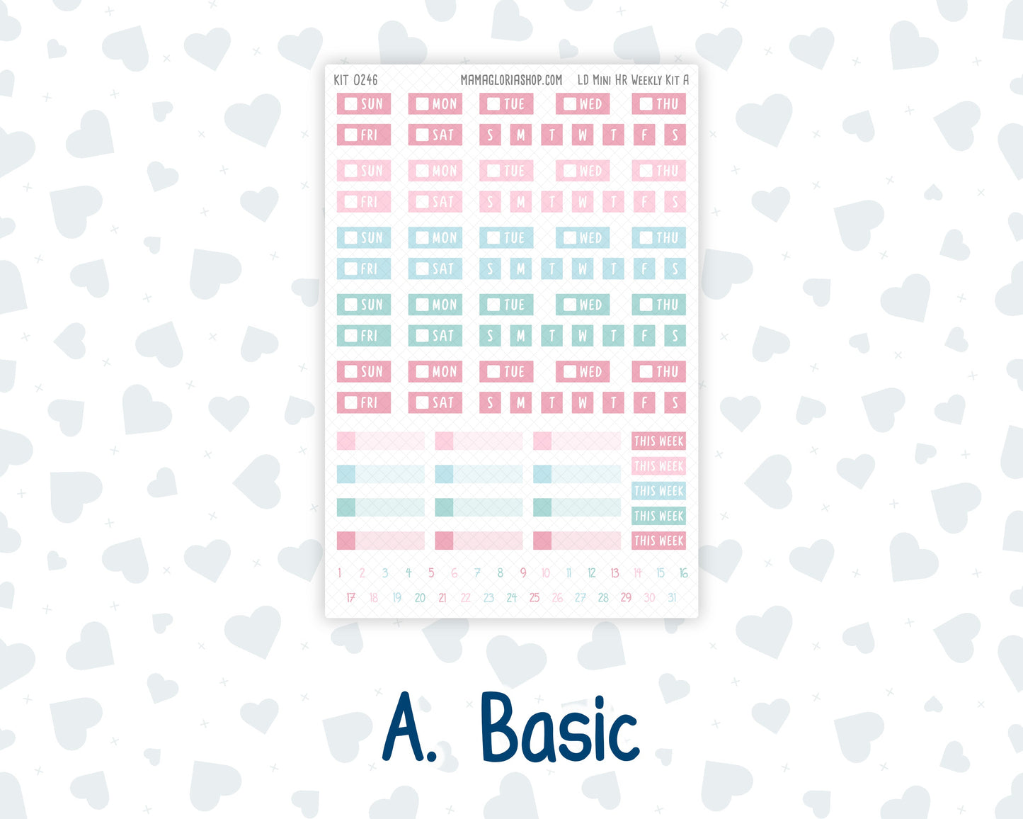 Kit 0246 - Laurel Denise Mini - Horizontal - Weekly Kit - December - Gingerbread Sweets