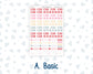 Kit 0254 - Laurel Denise The Nancy Planner Small - Weekly Kit - February - Valentine Village