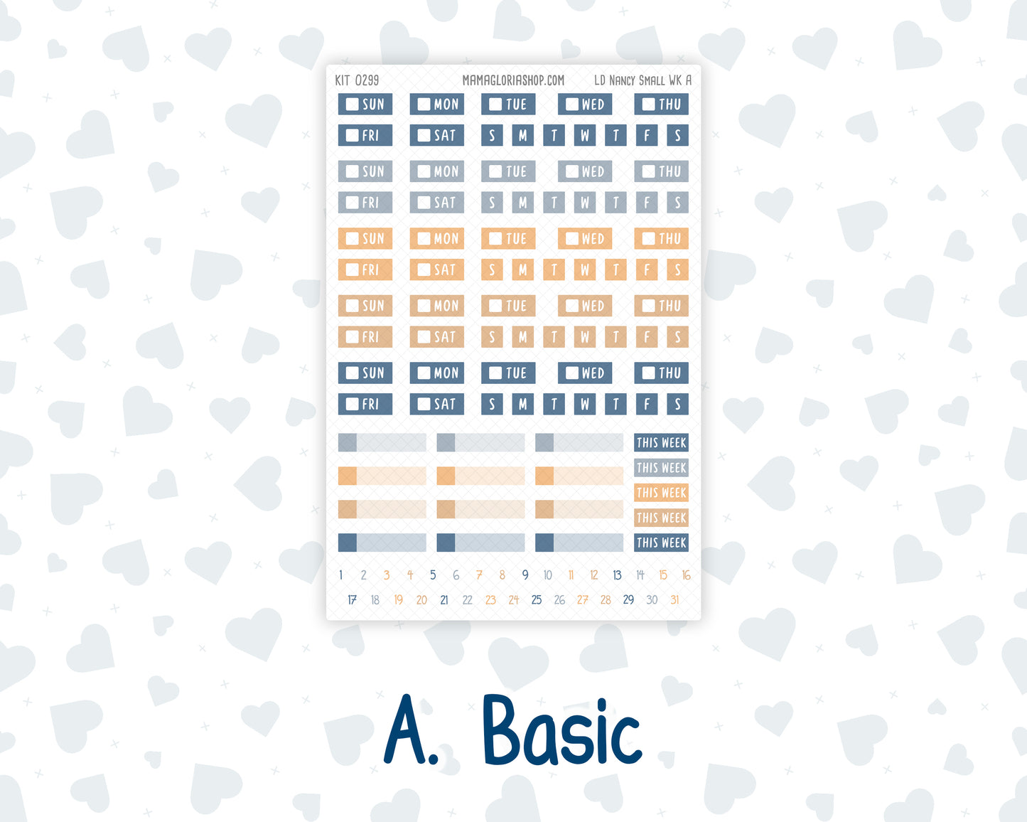 Kit 0299 - Laurel Denise The Nancy Planner Small - Weekly Kit - October - Book Nook