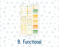 Kit 0277 - Laurel Denise The Nancy Planner Small - Weekly Kit - August - Sunflower Drama Club
