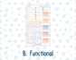 Kit 0270 - Laurel Denise The Nancy Planner Small - Weekly Kit - June - Beachside Bliss