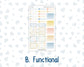 Kit 0265 - Laurel Denise The Nancy Planner Small - Weekly Kit - May - Honeybee Sky