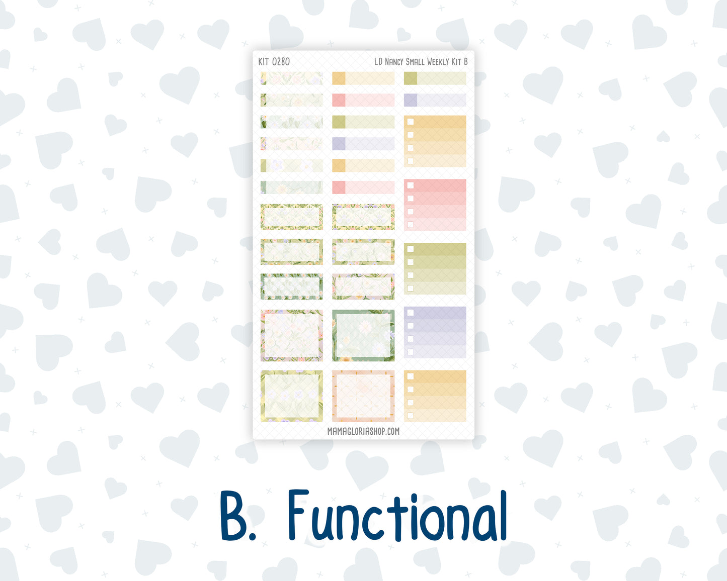 Kit 0280 - Laurel Denise The Nancy Planner Small - Weekly Kit - Half Past Six In August