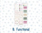 Kit 0307 - Laurel Denise The Nancy Planner Small - Weekly Kit - December - Velvet Hearth