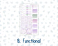 Kit 0263 - Laurel Denise The Nancy Planner Small - Weekly Kit - April - Lavender Drift
