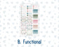 Kit 0275 - Laurel Denise The Nancy Planner Small - Weekly Kit - July - Tropical Safari Blush