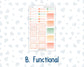 Kit 0278 - Laurel Denise The Nancy Planner Small - Weekly Kit - August - Oops, All Peaches