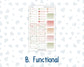Kit 0308 - Laurel Denise The Nancy Planner Small - Weekly Kit - December - Knit & Holly