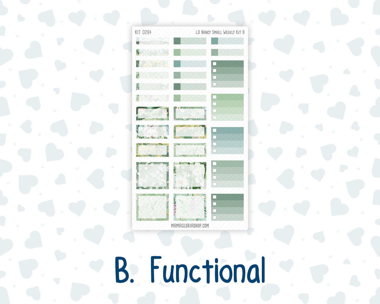 Kit 0264 - Laurel Denise The Nancy Planner Small - Weekly Kit - May - Spring Walk