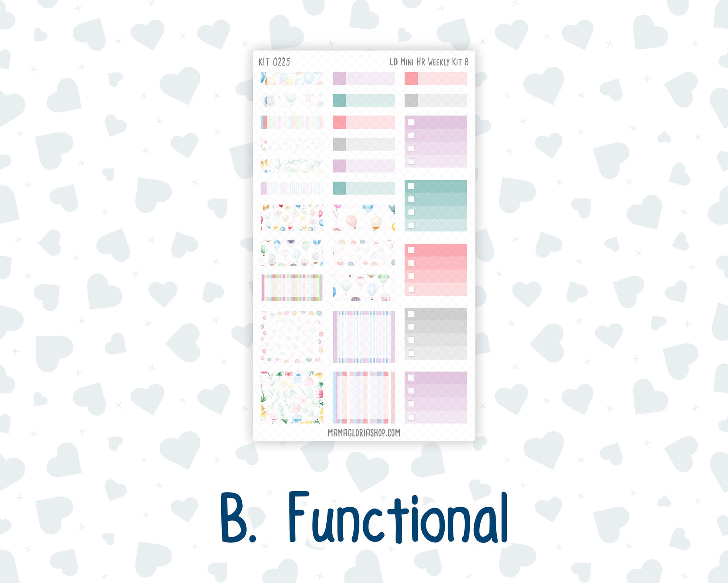 Kit 0225 - Laurel Denise Mini - Horizontal - Weekly Kit - July - Carnival Joy