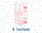 Kit 0254 - Laurel Denise The Nancy Planner Small - Weekly Kit - February - Valentine Village