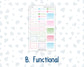 Kit 0262 - Laurel Denise The Nancy Planner Small - Weekly Kit - April - Spring Puffs