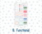 Kit 0306 - Laurel Denise The Nancy Planner Small - Weekly Kit - December - Jolly Mischief