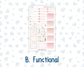 Kit 0297 - Laurel Denise The Nancy Planner Small - Weekly Kit - October - Pink Spell