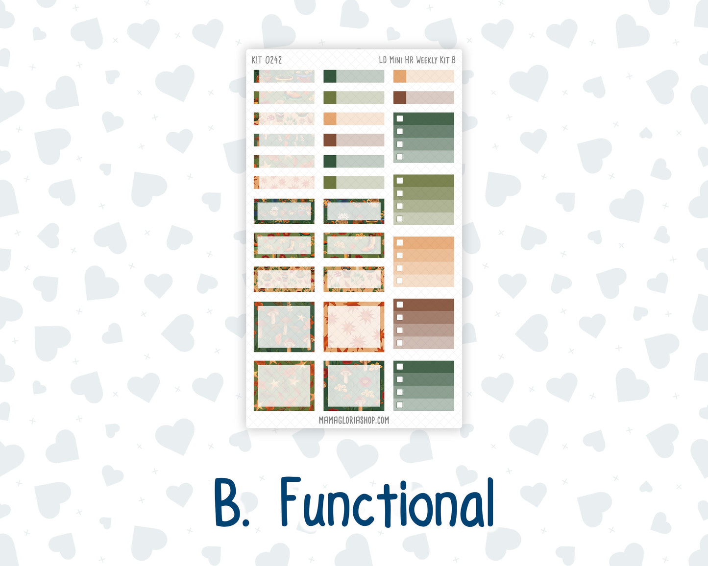 Kit 0242 - Laurel Denise Mini - Horizontal - Weekly Kit - November - Cottage Autumn