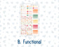 Kit 0271 - Laurel Denise The Nancy Planner Small - Weekly Kit - June - Strawberry Shore