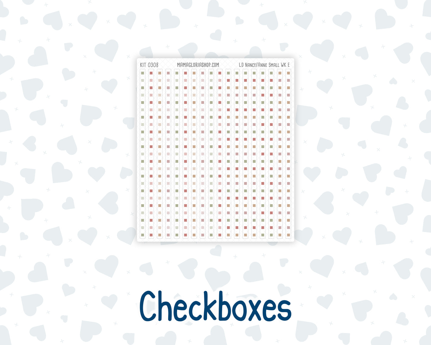 Kit 0308 - Laurel Denise The Nancy Planner Small - Weekly Kit - December - Knit & Holly