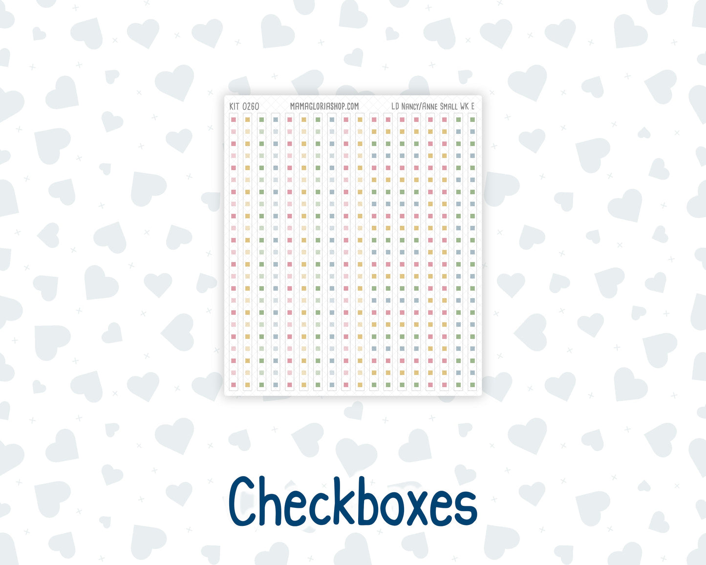 Kit 0260 - Laurel Denise The Nancy Planner Small - Weekly Kit - April - Pastel Egg Hunt