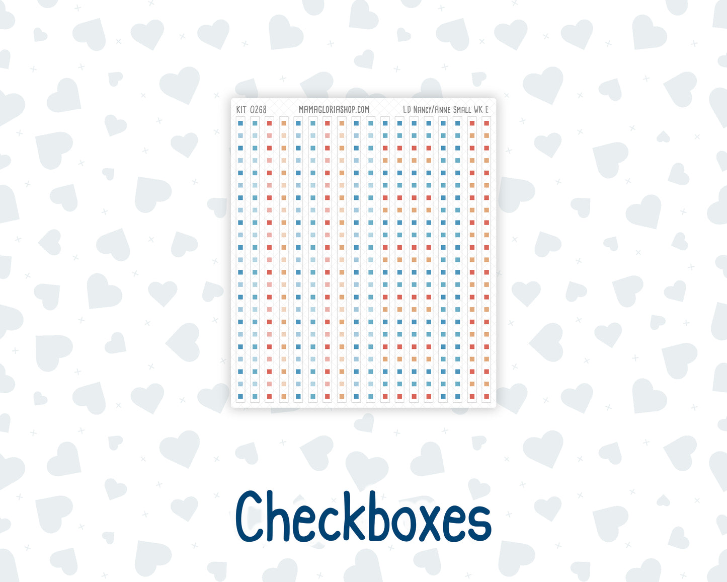 Kit 0268 - Laurel Denise The Nancy Planner Small - Weekly Kit - June - Sea Sweeties