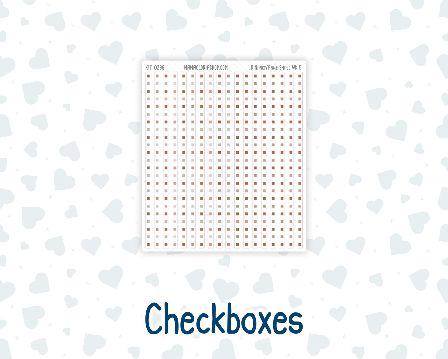 Kit 0296 - Laurel Denise The Nancy Planner Small - Weekly Kit - September - Coffee Break
