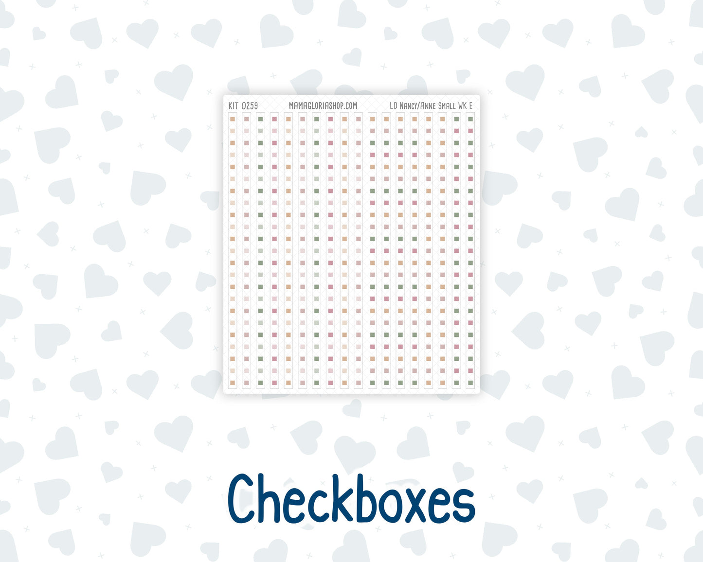 Kit 0259 - Laurel Denise The Nancy Planner Small - Weekly Kit - March - Spring Garden Chores