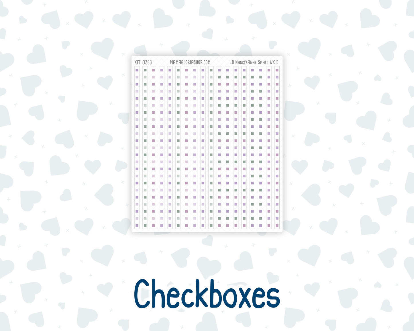Kit 0263 - Laurel Denise The Nancy Planner Small - Weekly Kit - April - Lavender Drift
