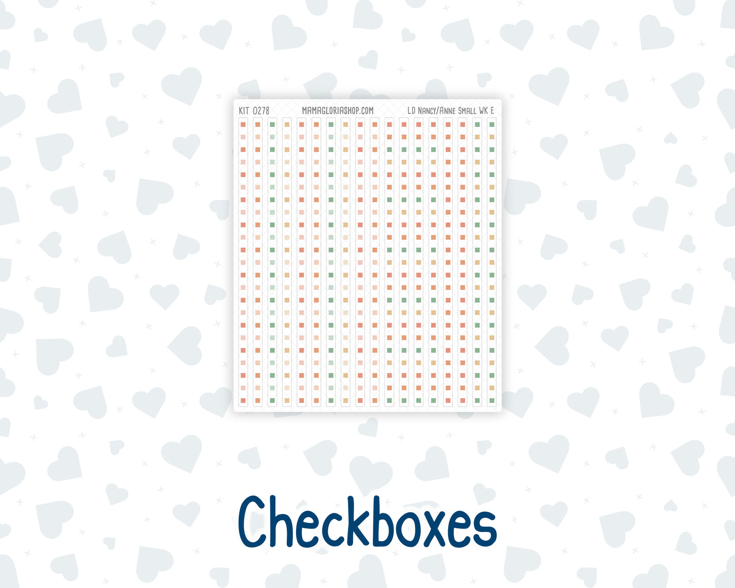 Kit 0278 - Laurel Denise The Nancy Planner Small - Weekly Kit - August - Oops, All Peaches