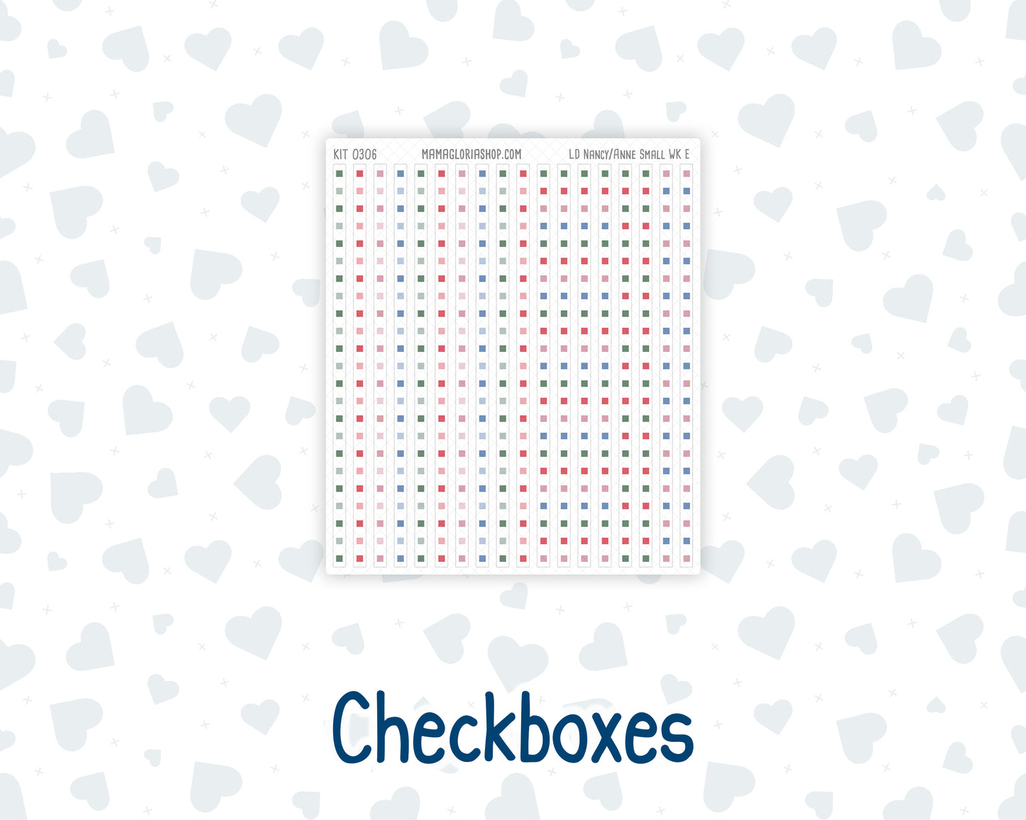 Kit 0306 - Laurel Denise The Nancy Planner Small - Weekly Kit - December - Jolly Mischief
