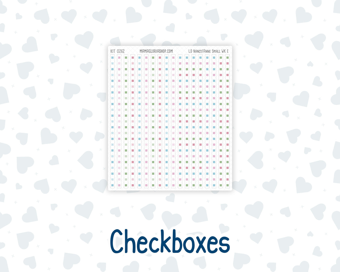 Kit 0262 - Laurel Denise The Nancy Planner Small - Weekly Kit - April - Spring Puffs