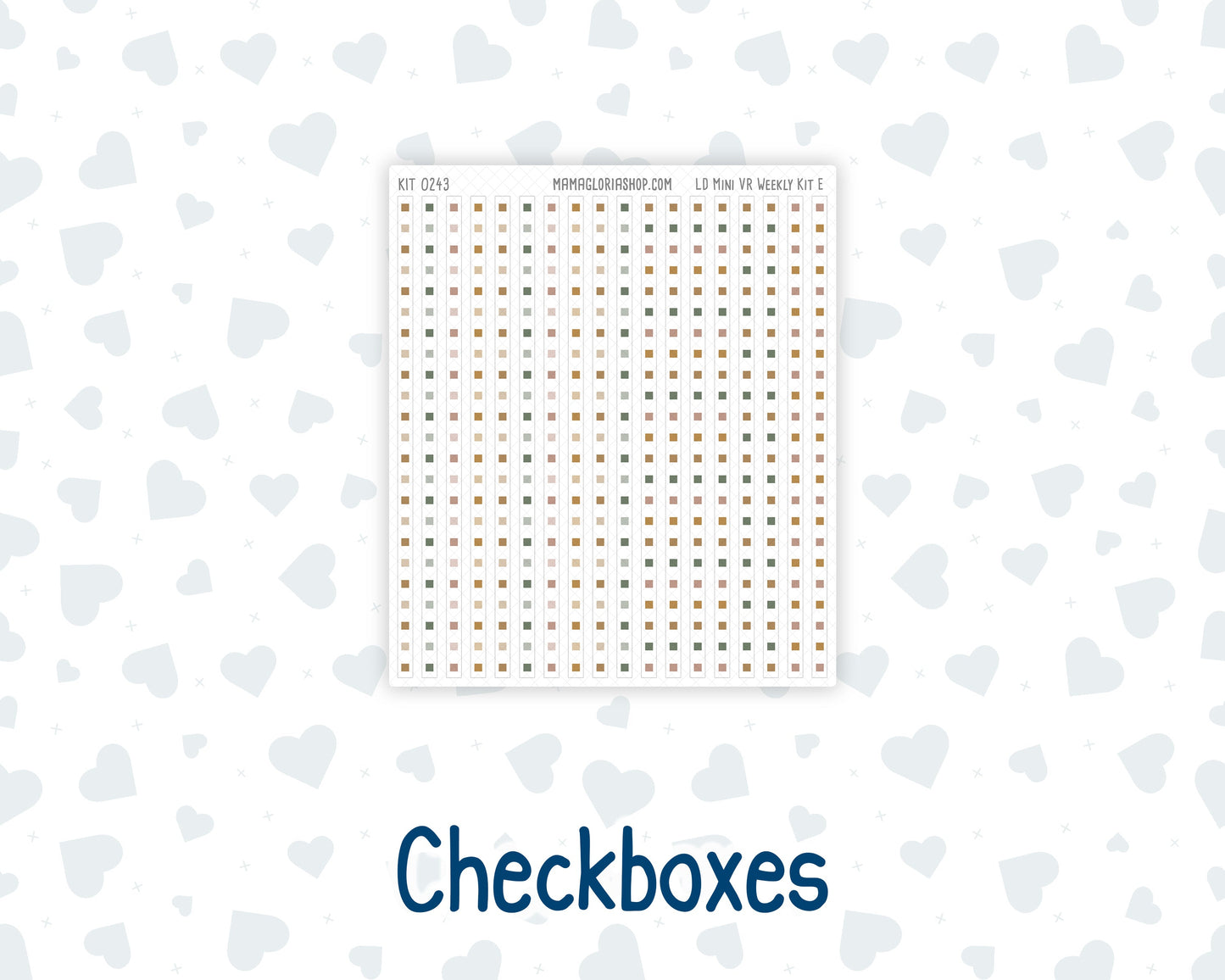 Kit 0243 - Laurel Denise Mini - Horizontal - Weekly Kit - November - Boho Autumn