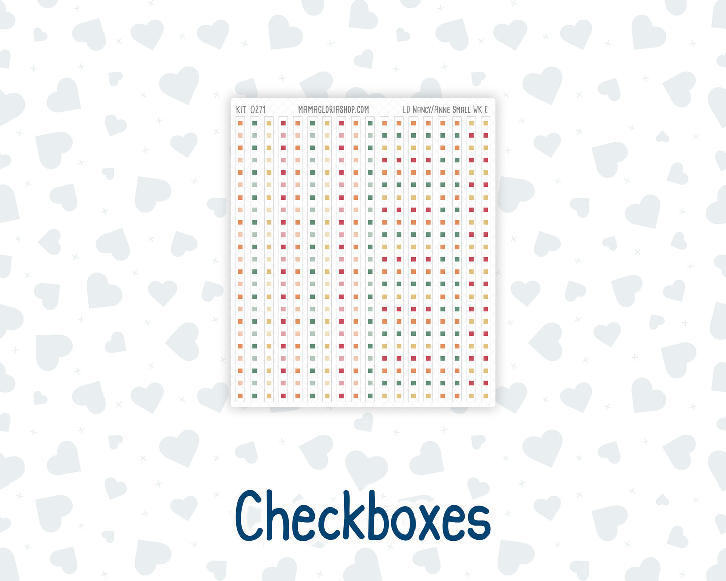 Kit 0271 - Laurel Denise The Nancy Planner Small - Weekly Kit - June - Strawberry Shore