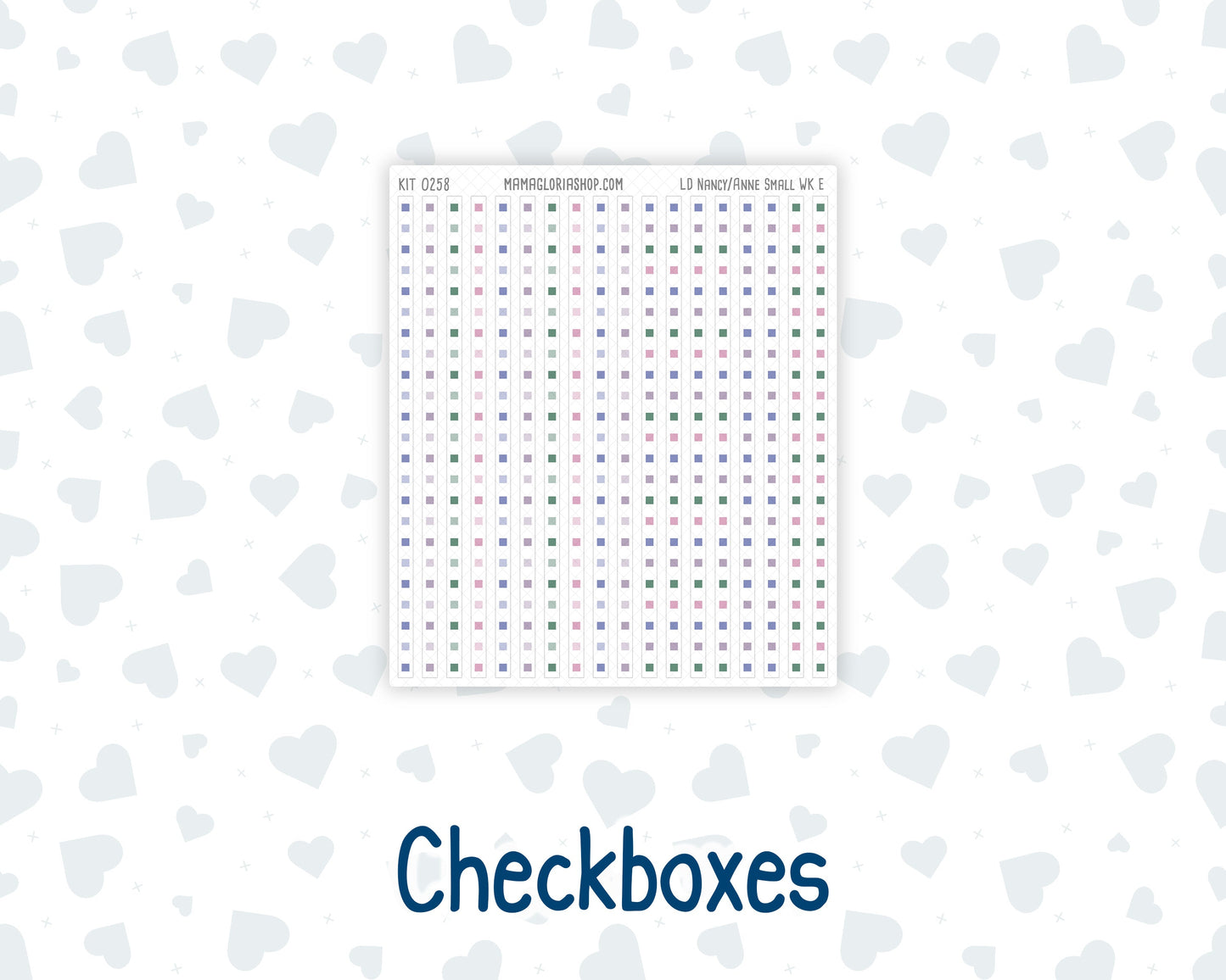 Kit 0258 - Laurel Denise The Nancy Planner Small - Weekly Kit - March - Plant Therapy