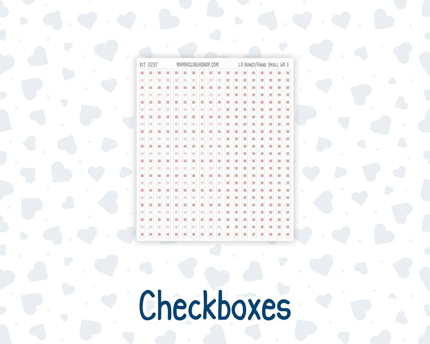 Kit 0297 - Laurel Denise The Nancy Planner Small - Weekly Kit - October - Pink Spell