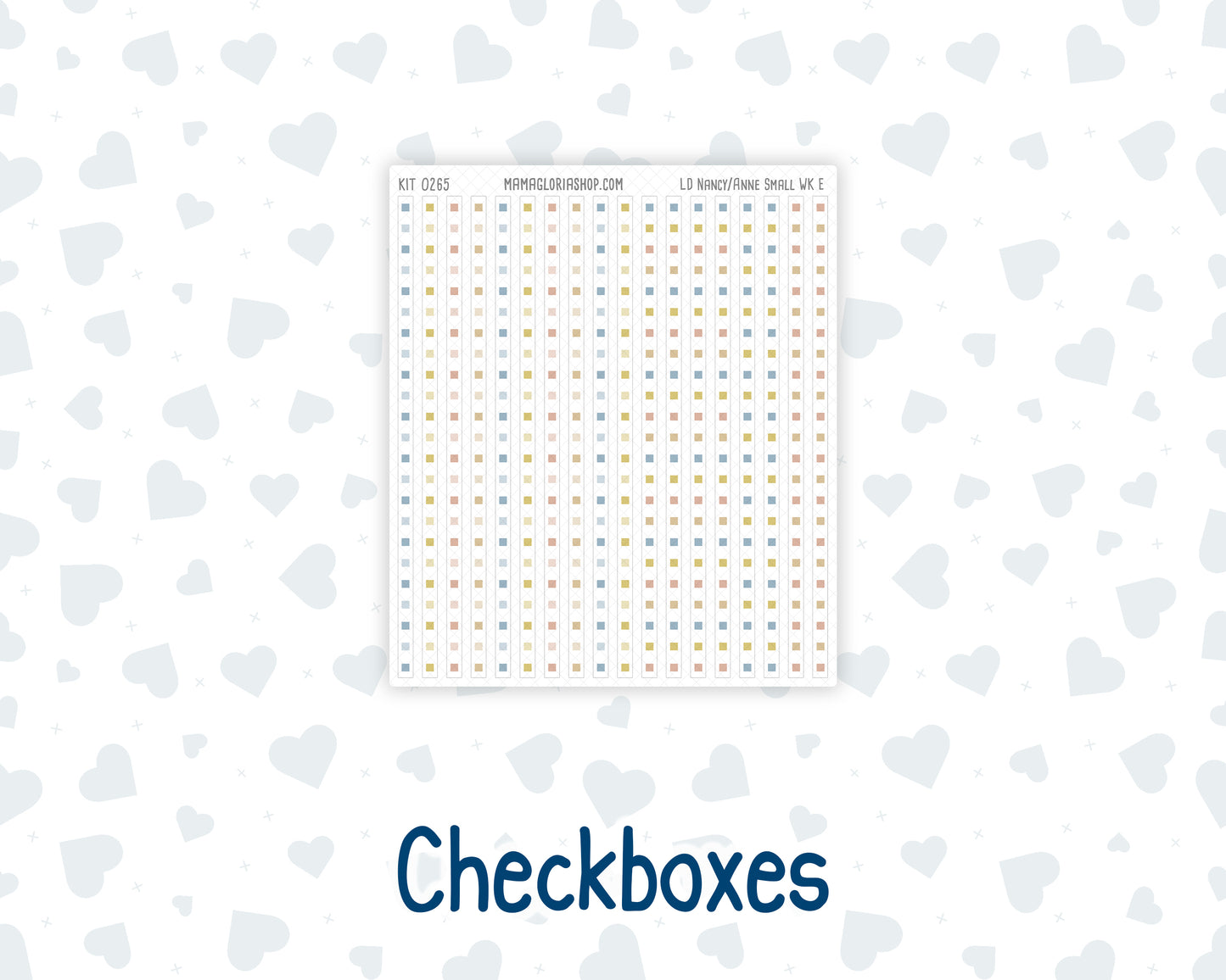 Kit 0265 - Laurel Denise The Nancy Planner Small - Weekly Kit - May - Honeybee Sky