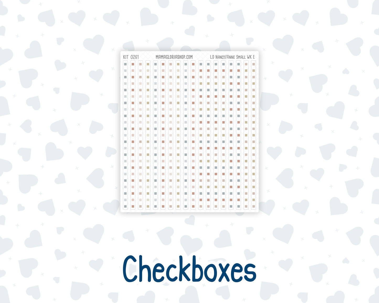 Kit 0261 - Laurel Denise The Nancy Planner Small - Weekly Kit - April - Llama Spring
