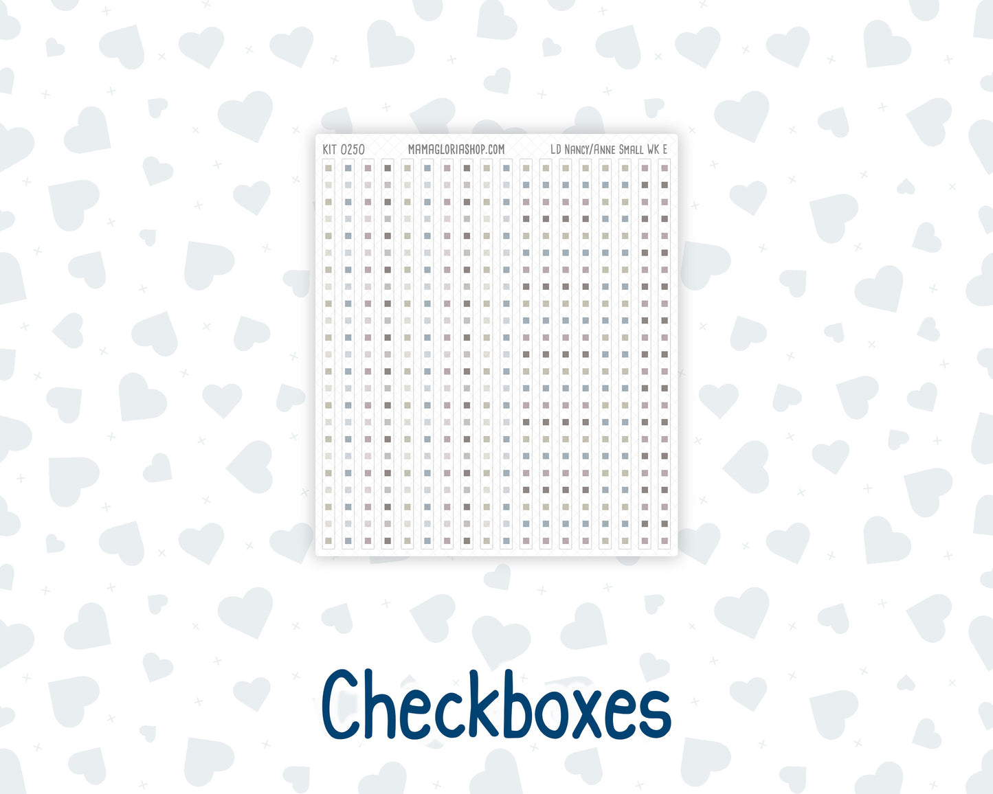 Kit 0250 - Laurel Denise The Nancy Planner Small - Weekly Kit - Quiet January