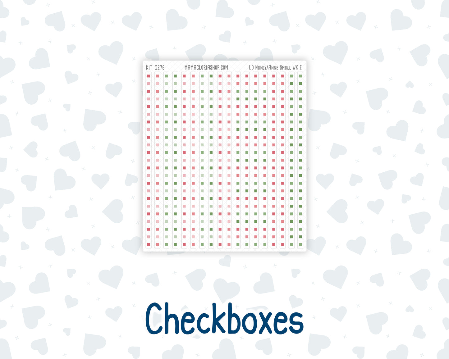Kit 0276 - Laurel Denise The Nancy Planner Small - Weekly Kit - July - Melon Crush
